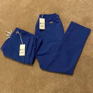 Womens Figs scrub pants - yola skinny pants, XS petite, denim color